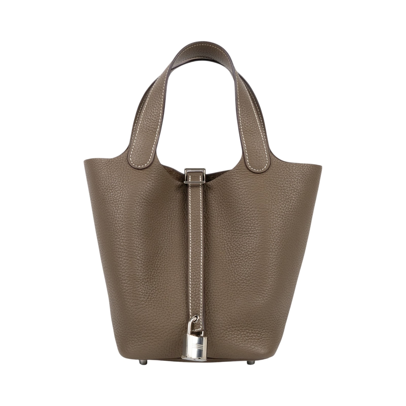 愛馬仕 Hermes Picotin Lock 18 菜籃子包 銀色五金 大象灰 H056289CK18  UPU002NI  原廠盒子/購買證明/鎖組