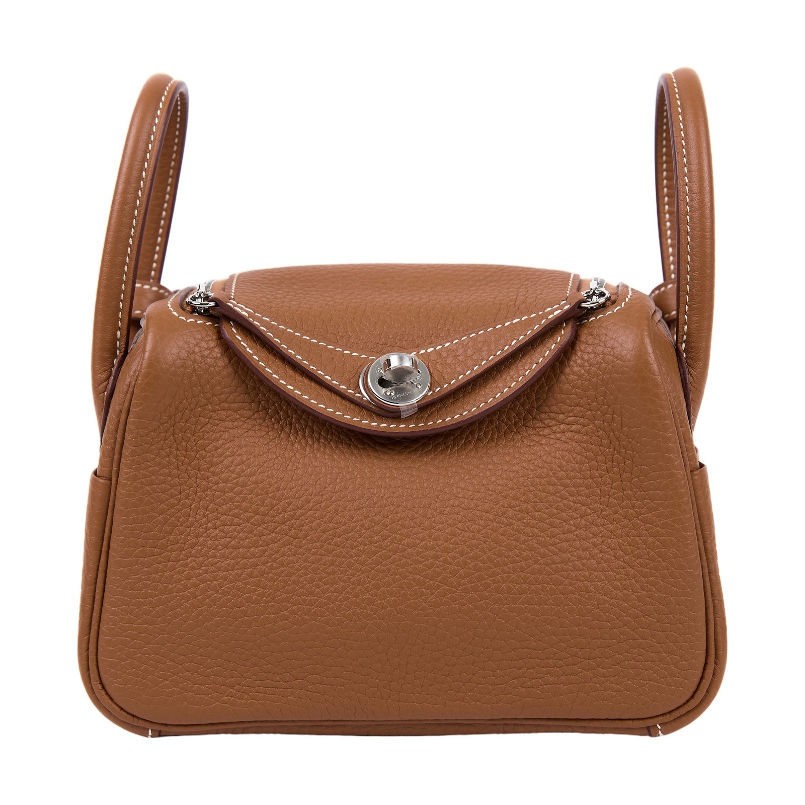 愛馬仕 Hermes Lindy II 琳迪包 迷你 銀色五金 金棕色 H085956CK37 /KBS225  BK  原廠盒子/防塵袋/購買證明正本