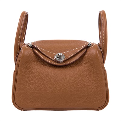 愛馬仕 Hermes Lindy II 琳迪包 迷你 銀色五金 金棕色 H085956CK37 /KBS225  BK  原廠盒子/防塵袋/購買證明正本