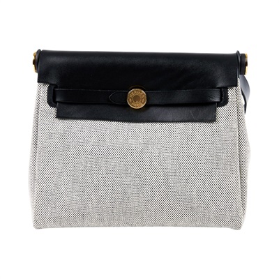愛馬仕 Hermes Herbag Zip 20 HER20 K AA 005 ZA K刻 黑白格金HERBAG20 防塵袋