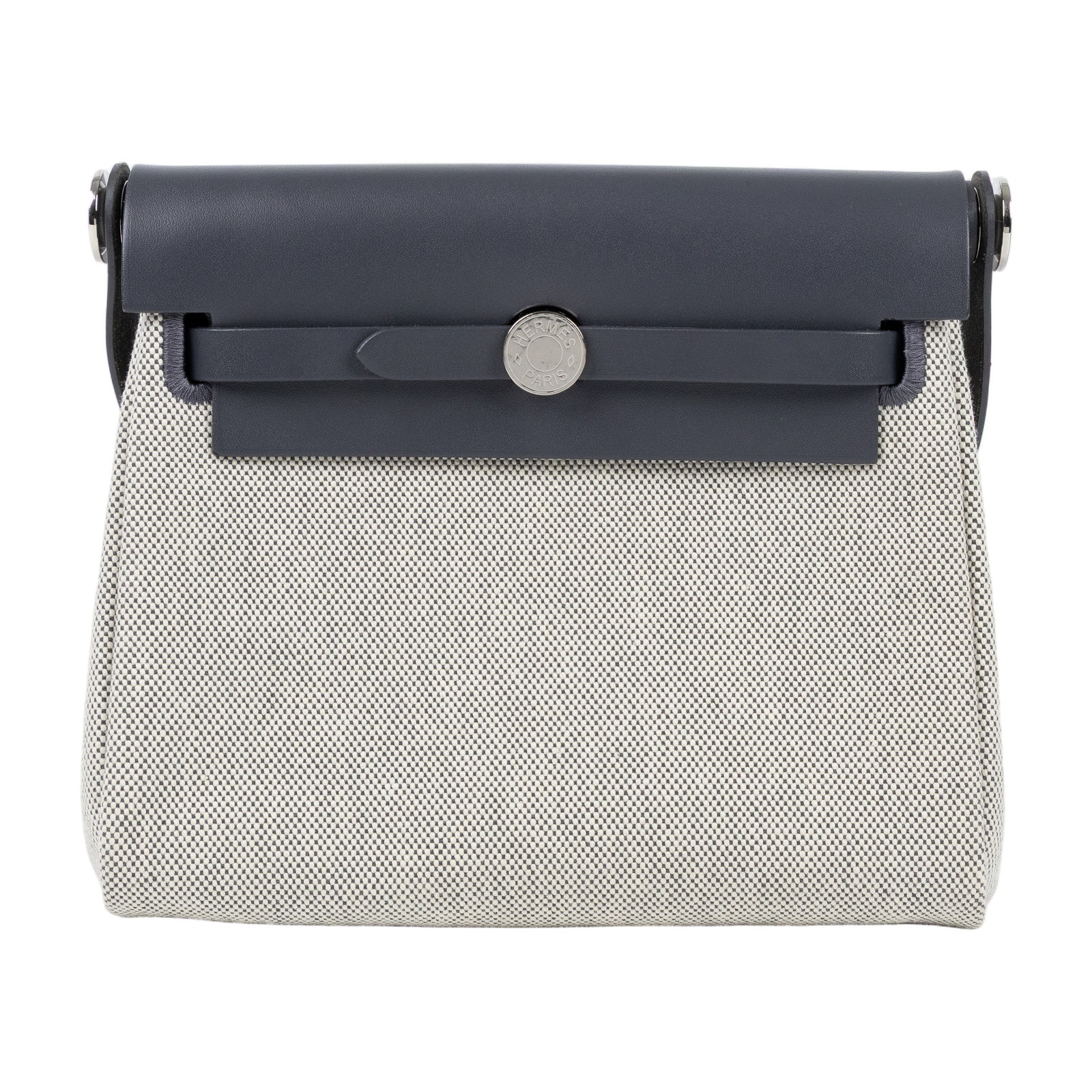 愛馬仕 Hermes Herbag Zip 20 HER20 K TS 006 AU K刻石板灰帆布HERBAG20 防塵袋/購買證明