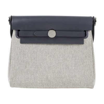 愛馬仕 Hermes Herbag Zip 20 HER20 K TS 006 AU K刻石板灰帆布HERBAG20 防塵袋/購買證明