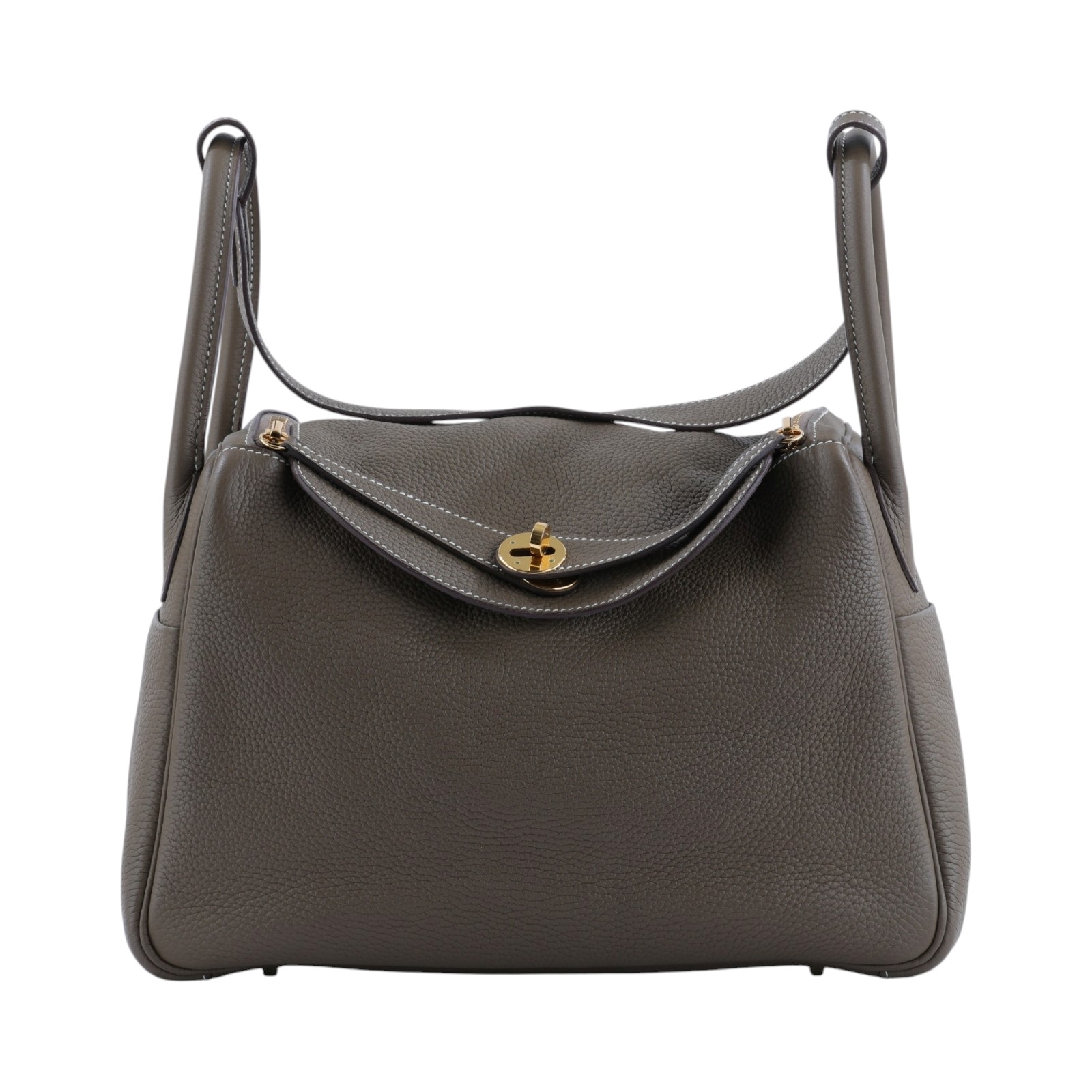 愛馬仕 Hermes Lindy 琳迪包 30 大象灰色 金色五金 H073426CC18 /YPY767 AP  防塵袋/購買證明/雨衣
