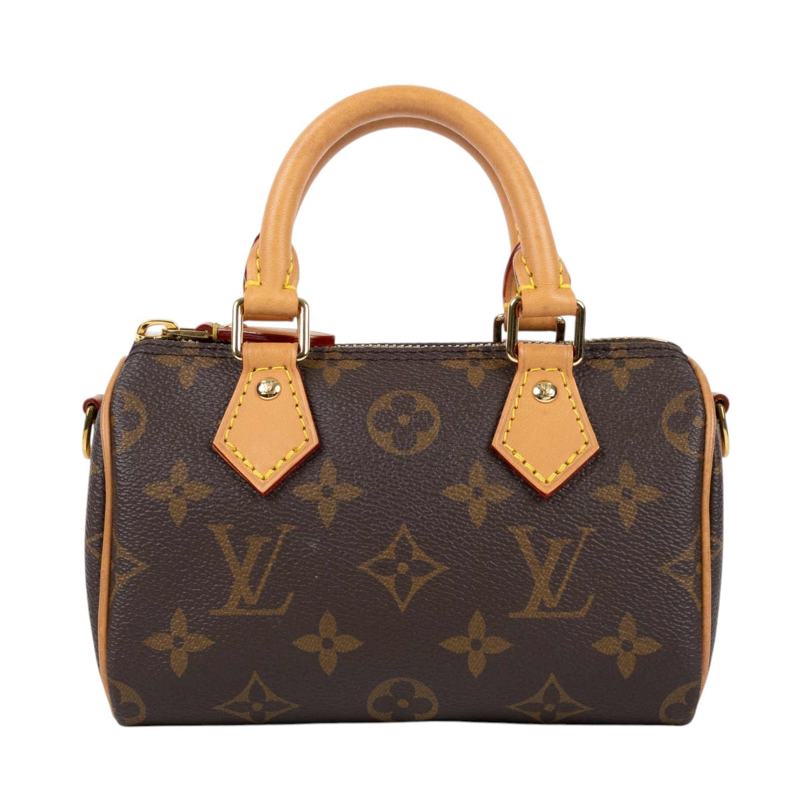 路易威登 LOUIS VUITTON Nano Speedy 原花 手提 肩背包 M81085 原花NANO SPEEDY 防塵袋/背帶