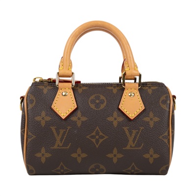 路易威登 LOUIS VUITTON Nano Speedy 原花 手提 肩背包 M81085 原花NANO SPEEDY 防塵袋/背帶