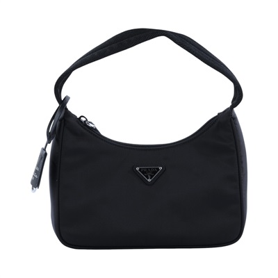 普拉達 PRADA Re-Edition 迷你 Hobo 包 1NE515_RDH0 黑尼龍HOBO腋下包 無附屬品
