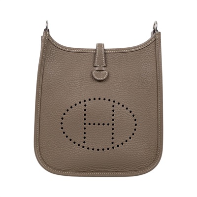 愛馬仕 Hermes Evelyne 16 Amazone bag 伊芙琳包 錫器灰 銀色五金 H069426CK8F /W AU 001 MM  原廠盒子/防塵袋/背帶/購買證明正本
