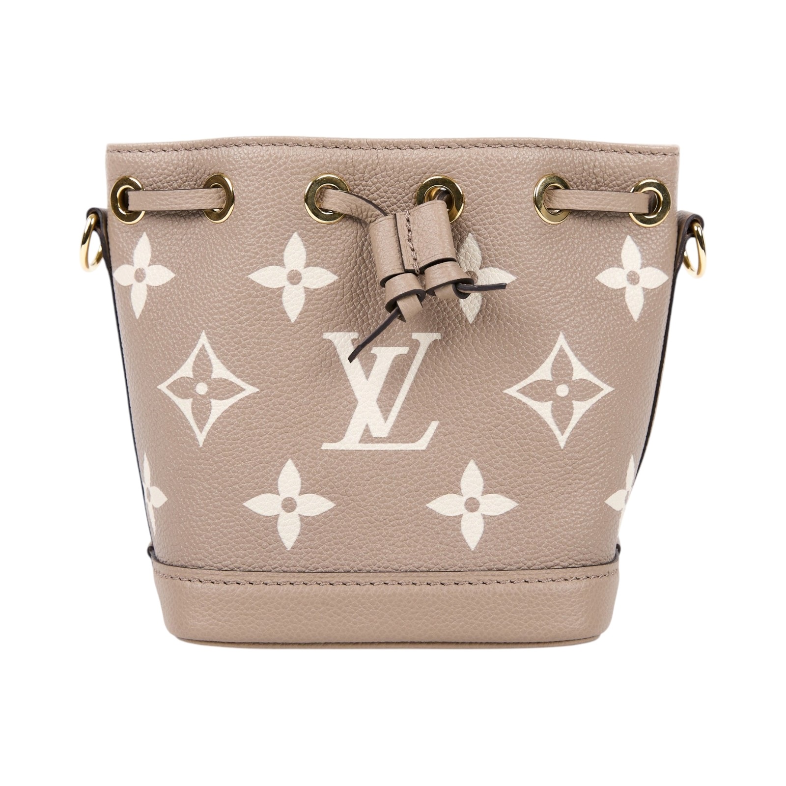路易威登 LOUIS VUITTON Nano Noé 束口水桶包 Tourterelle 灰色 Cream色 M46291 晶片款  原廠盒子/防塵袋/背帶2