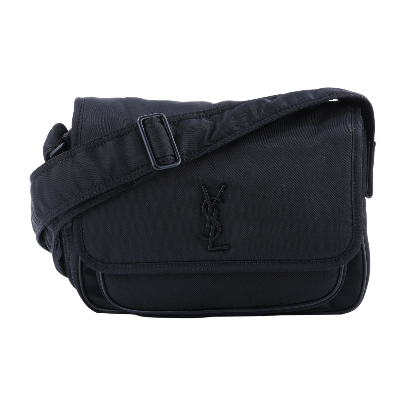 聖羅蘭 YSL SAINT LAURENT Niki 尼龍 郵差包 小型 776611FACKH 黑尼龍NIKI郵差包 防塵袋