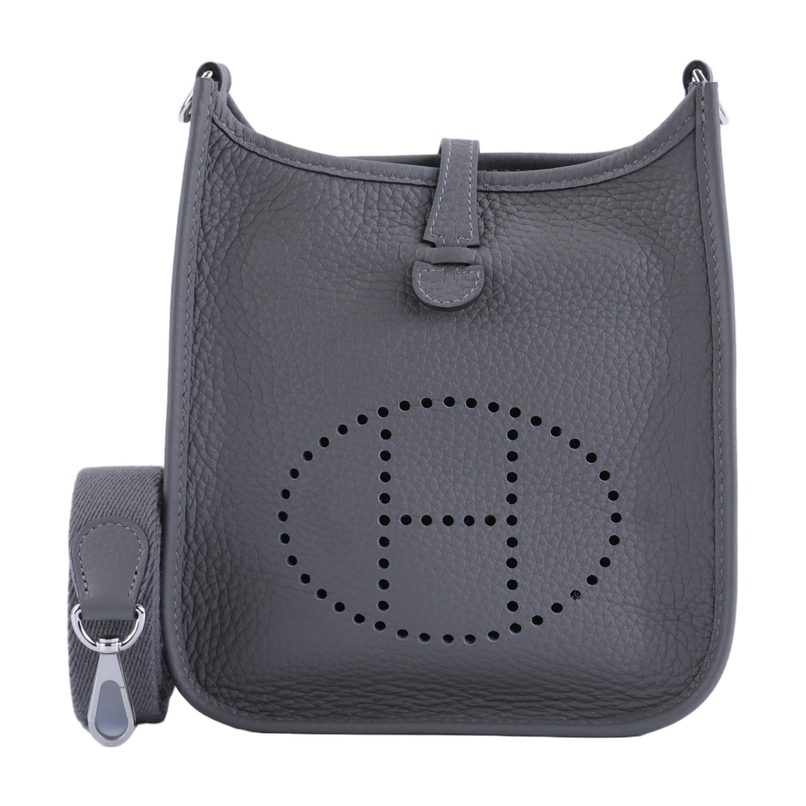 愛馬仕 Hermes Evelyne Bag Mini 伊芙琳包 Evelyne 16 EV16 B刻 B刻 灰EVELYNE MINI 原廠盒子/防塵袋/背帶