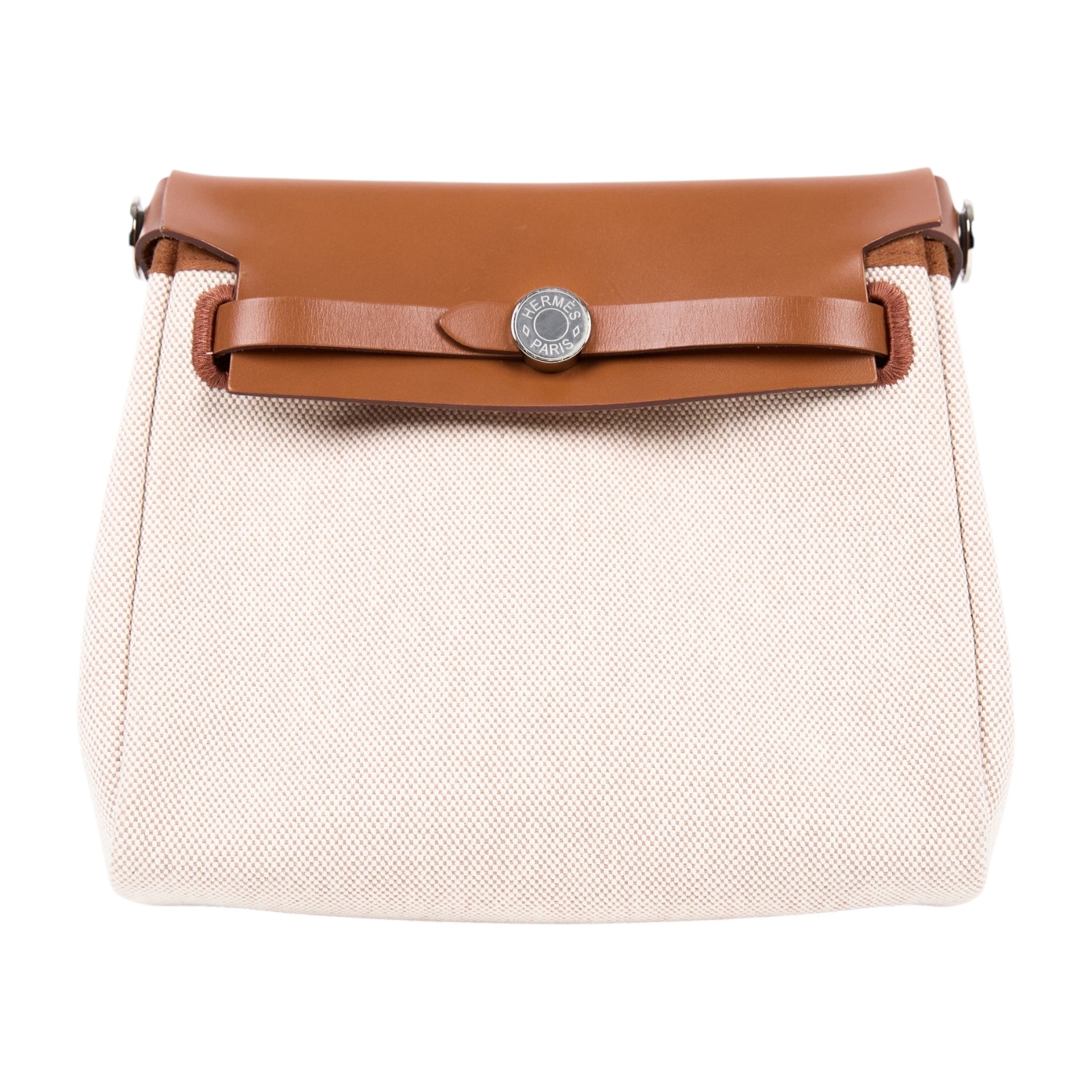 愛馬仕 Hermes Herbag Zip 20 HER20 K TS 004 AU K刻 金棕/亞麻HERBAG20 防塵袋
