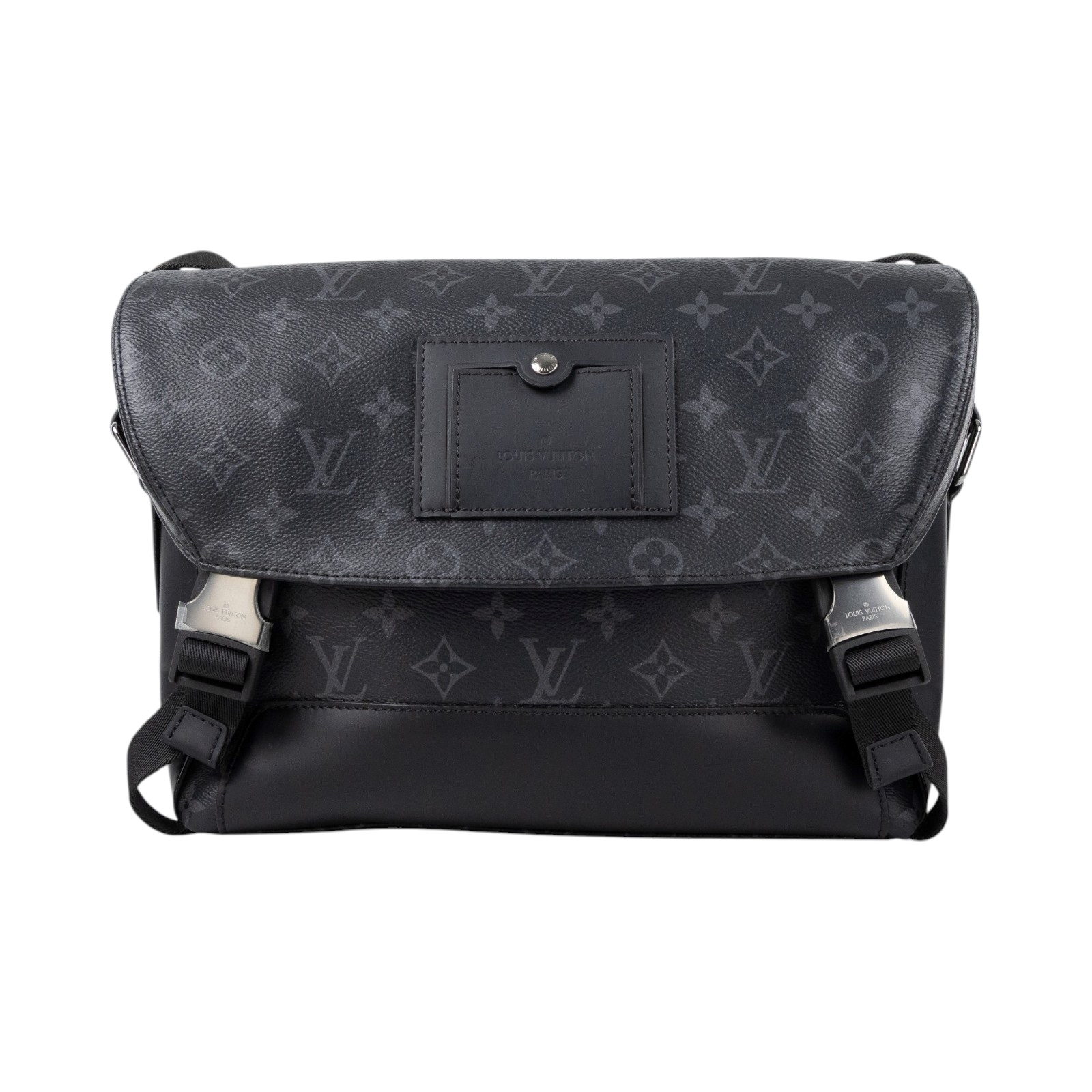 路易威登 LOUIS VUITTON Messenger PM Voyager Eclipse帆布 肩背 郵差包 黑色 M40511  防塵袋