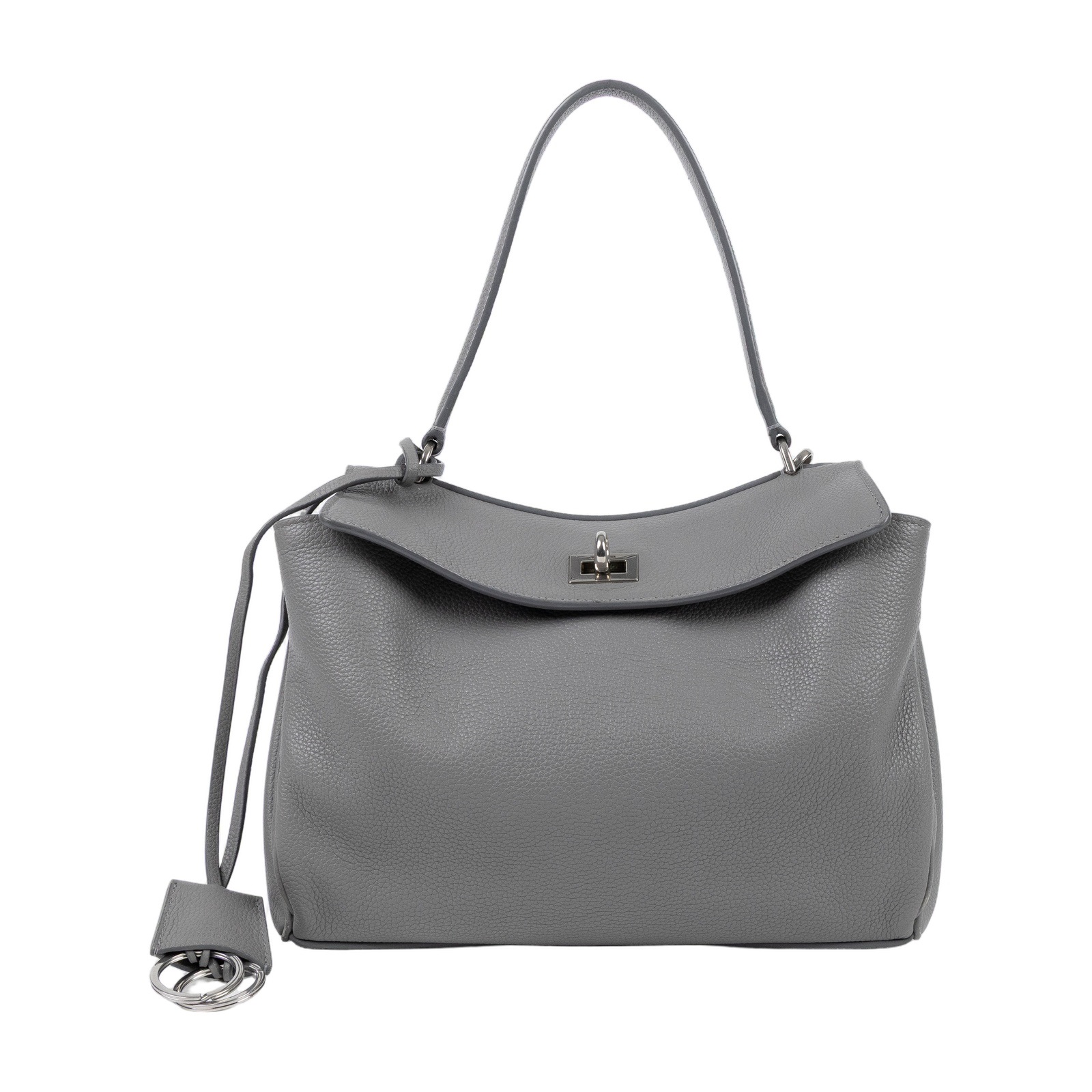 巴黎世家 BALENCIAGA Rodeo Small 手提包 銀色五金 7897792ABV6 灰銀Rodeo SMALL 背帶/鑰匙圈