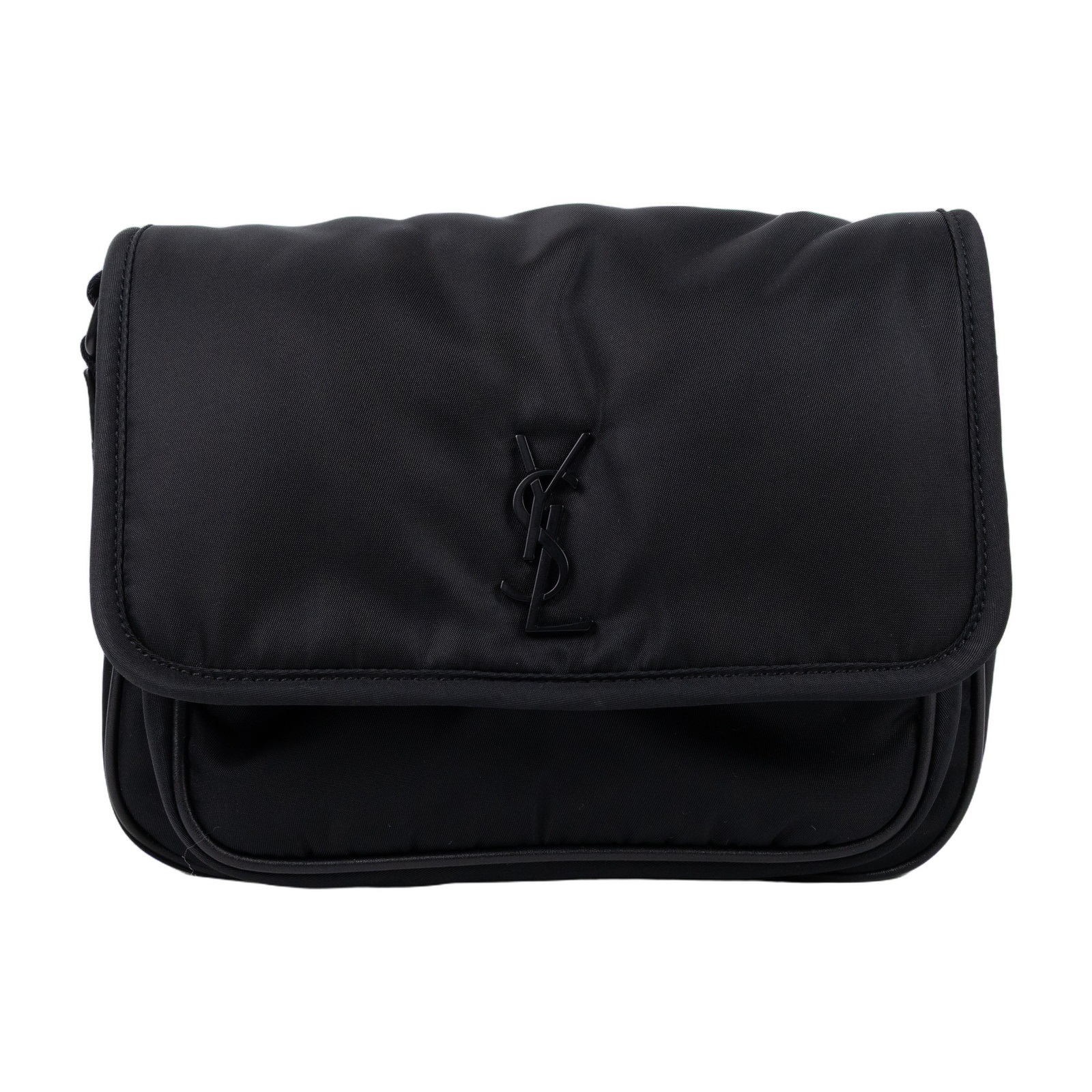 聖羅蘭 YSL SAINT LAURENT Niki 尼龍 郵差包 小型 776611FACKH 黑尼龍NIKI郵差包 防塵袋