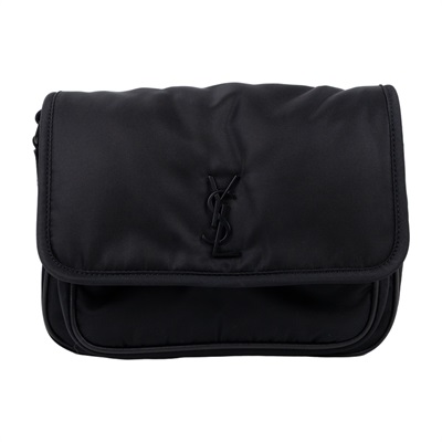 聖羅蘭 YSL SAINT LAURENT Niki 尼龍 郵差包 小型 776611FACKH 黑尼龍NIKI郵差包 防塵袋