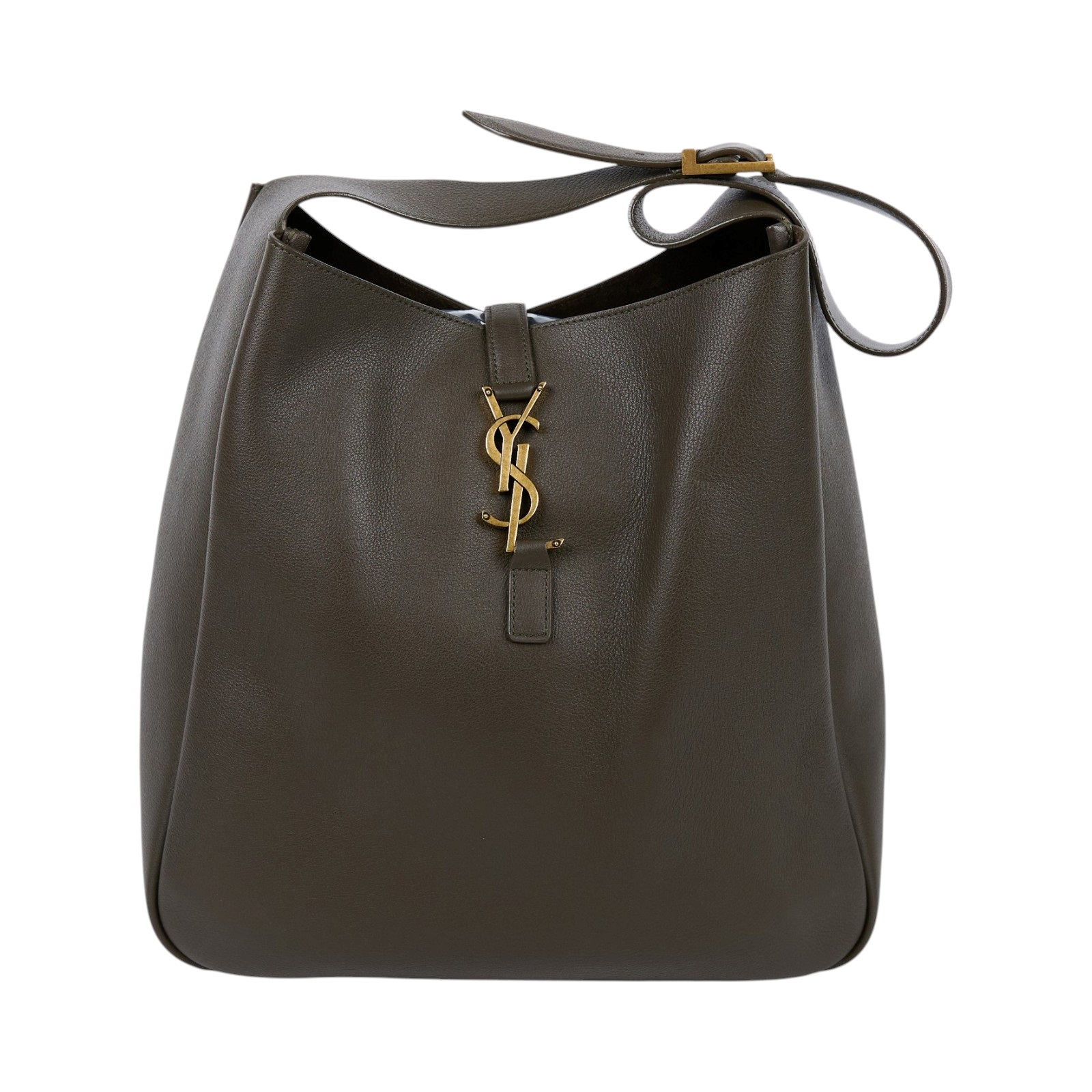 聖羅蘭 YSL SAINT LAURENT LE 5 À 7 滑面皮革 柔軟 大型 手袋 手提 肩背包 753837AAAUQ  無附屬品