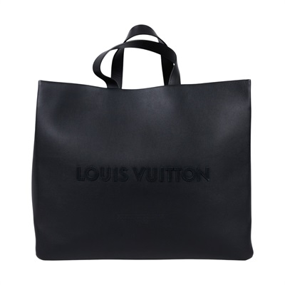 路易威登 LOUIS VUITTON Shopper Tote MM 托特包 手提包 肩背包 M28309 晶片款 黑Shopper Tote MM 背帶