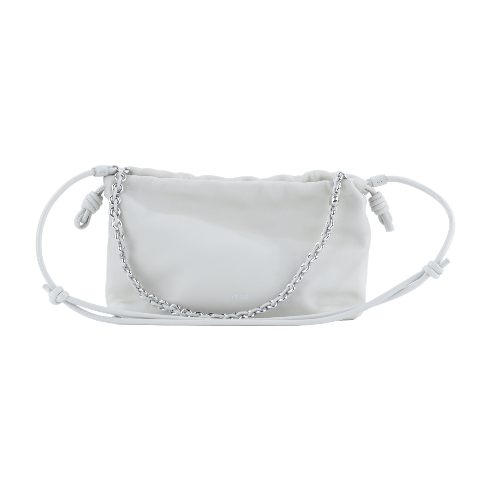 羅意威 LOEWE Flamenco Purse 中型 A411FCRXAP 米白Flamenco Purse中號 背帶/防塵袋