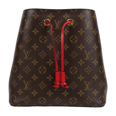 路易威登 LOUIS VUITTON NéoNoé MM 經典帆布 肩背 水桶包 紅色 M44021 原花紅NEONOE水桶包 防塵袋/背帶