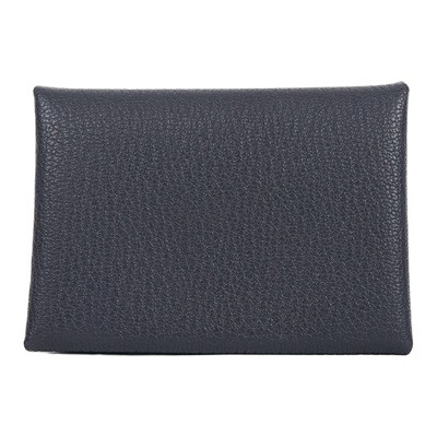 愛馬仕 Hermes Calvi Duo 卡包 CALD K UY 011 IM K刻 灰內拚藍CALVI DUO 原廠盒子