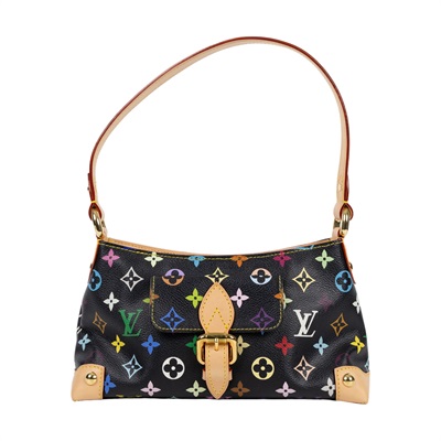 路易威登 LOUIS VUITTON Eliza 村上隆 手提包 M40099 黑彩腋下包 無附屬品