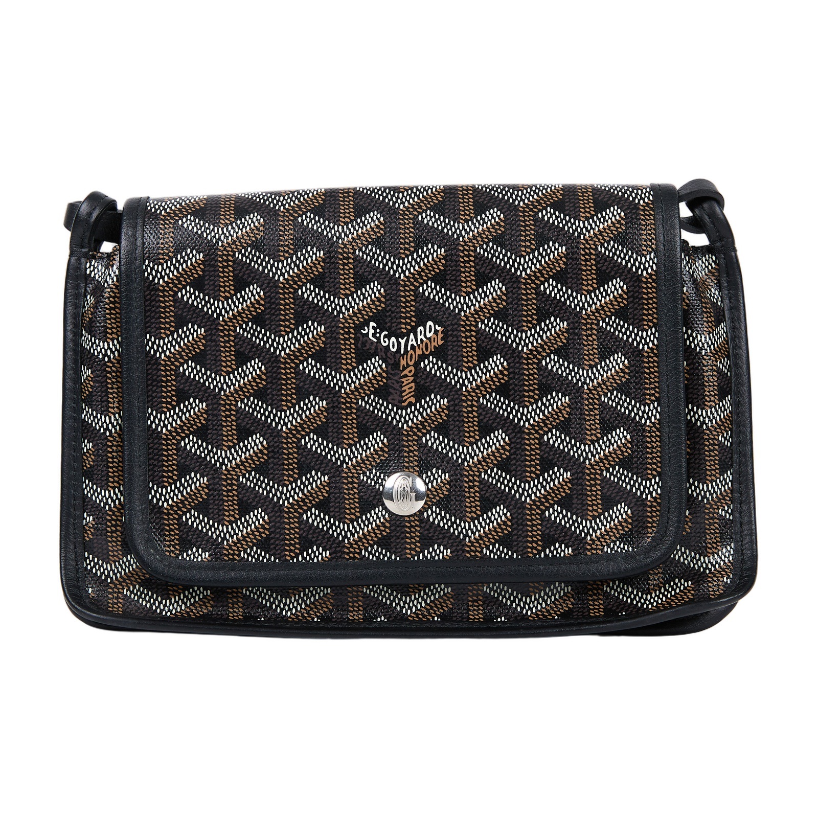 高雅德 GOYARD Plumet Pocket Wallet 肩背 隨身錢包 PLUMETPMLTY 黑Plumet 防塵袋