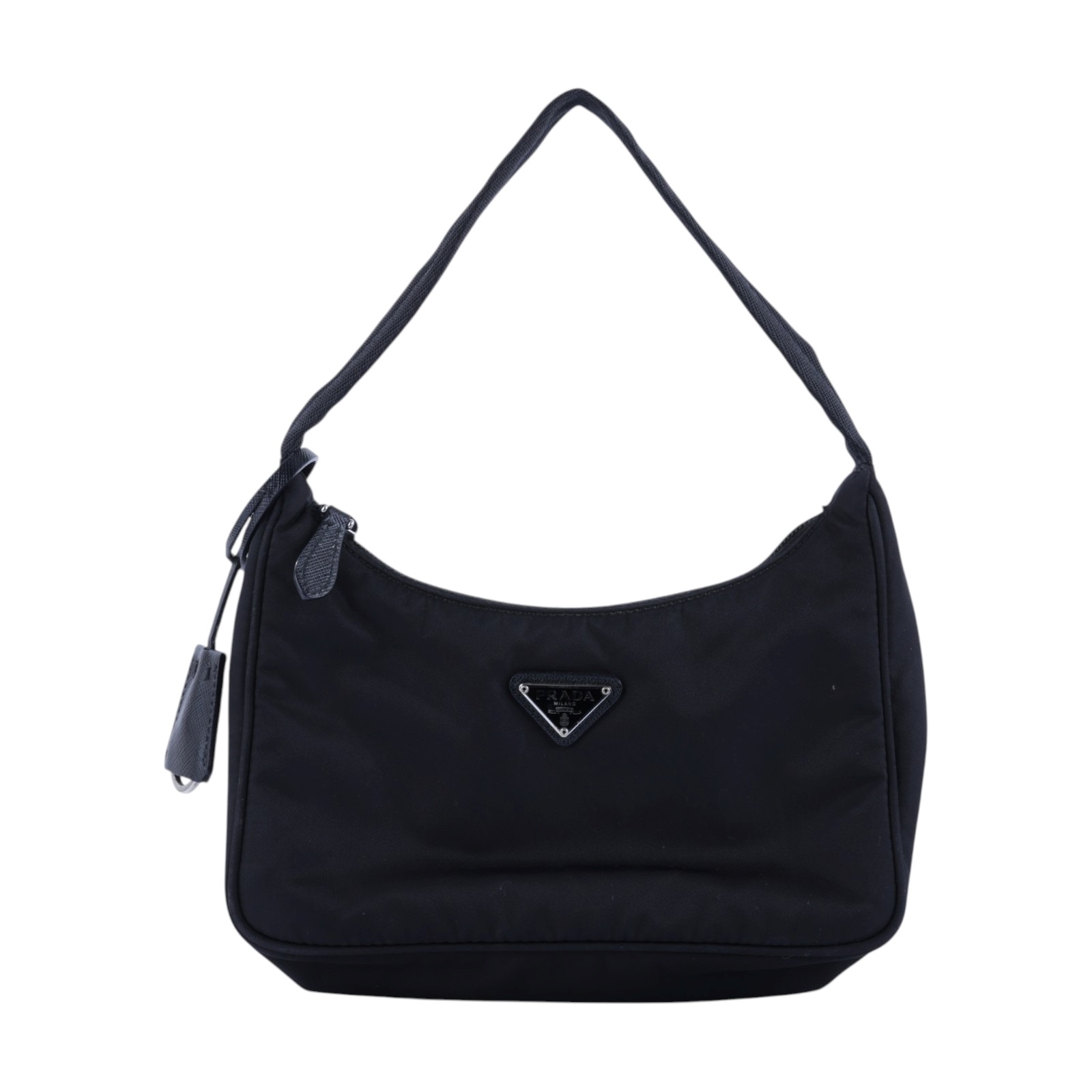 普拉達 PRADA Re-Edition 迷你 Hobo 包 1NE515_RDH0 黑尼龍HOBO腋下包 防塵袋/吊牌