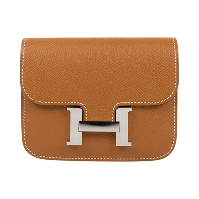 愛馬仕 Hermes Constance Bag 康康包 短夾 Slim  CNSLIM K刻 K刻 金棕CONSTANCE SLIM 防塵袋/原廠盒子