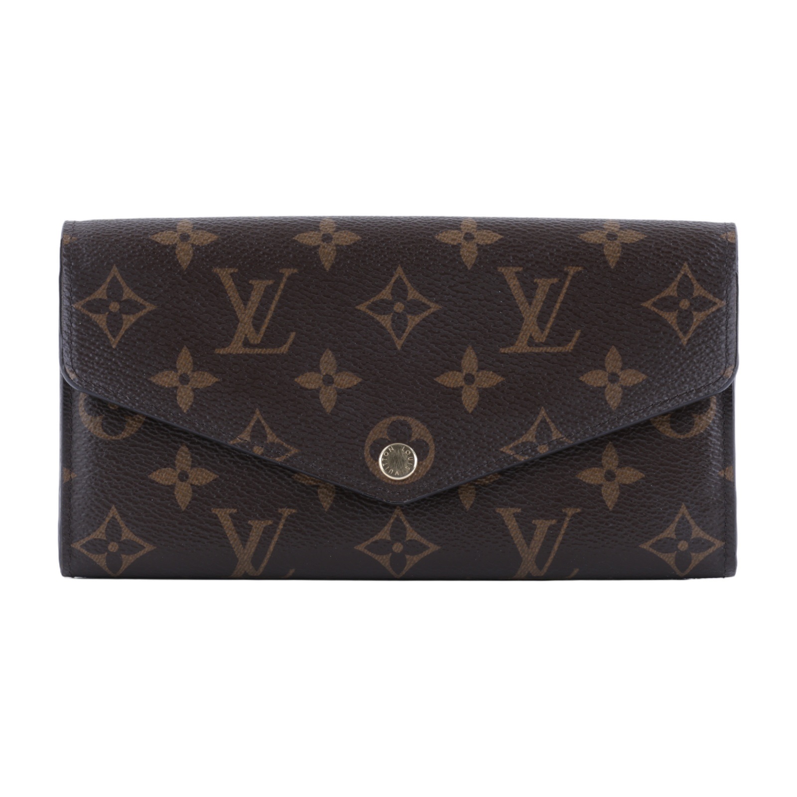 路易威登 LOUIS VUITTON Sarah 錢包 口蓋長夾 棕色 M60531 晶片款 原花SARAH長夾(撞針斷一根) 原廠盒子/防塵袋