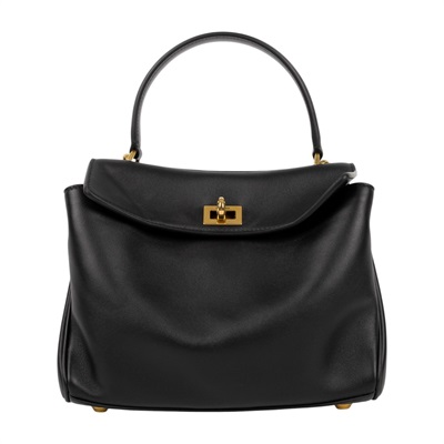 巴黎世家 BALENCIAGA Rodeo Mini 手提包 金色五金 7954562AA4V 黑金RODEO MINI 防塵袋/鑰匙圈吊飾/背帶