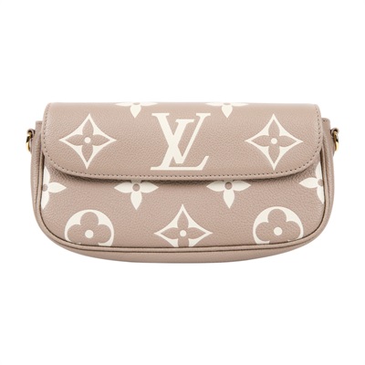 路易威登 LOUIS VUITTON Wallet on Chain Ivy 壓花牛皮 肩背錢包 斑鳩灰色 奶油色 M82211 晶片款  防塵袋/背帶2