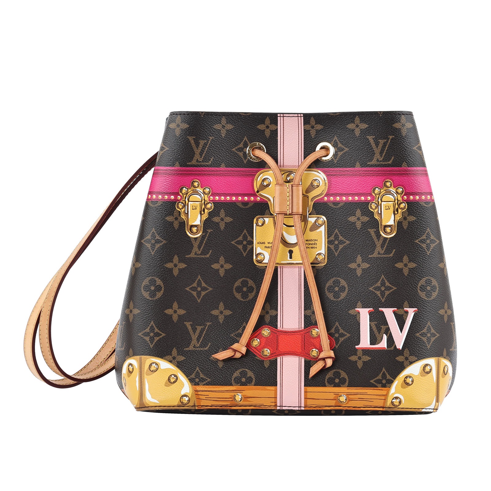 路易威登 LOUIS VUITTON Neo Noe 原花 水桶包 M40649 原花Neo Noe Trompe 防塵袋/背帶