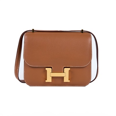 愛馬仕 Hermès Constance Bag 康康包 18 CN18 Z 刻 金棕CONSTANCE18 防塵袋