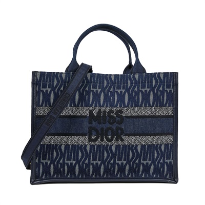 迪奧 CHRISTIAN DIOR Book Tote 中型 托特包  深藍Book Tote 中型托特包 原廠盒子/防塵袋/背帶