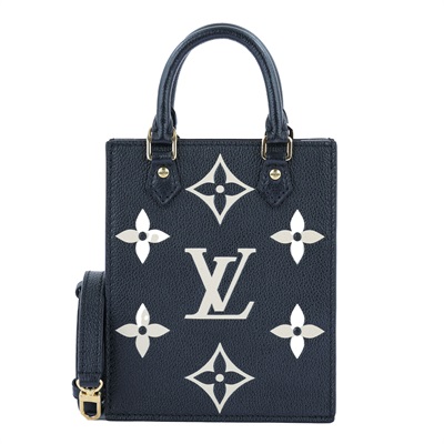 路易威登 LOUIS VUITTON Petit Sac Plat 斜背琴譜包 黑色 米色 M81416 晶片款  原廠盒子/防塵袋/背帶