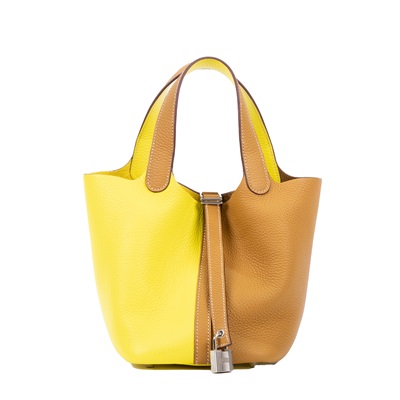 愛馬仕 Hermès Picotin Lock 18 菜籃子包 PT18 Y 刻 雙色PICOTIN18 原廠盒子/防塵袋/鎖組
