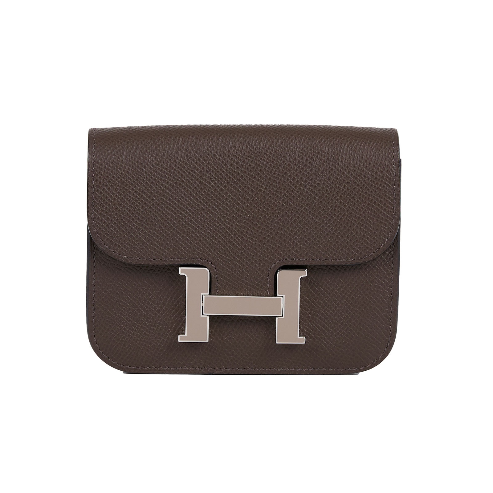 愛馬仕 Hermès Constance Bag Epsom 康康包 短夾 Slim  CNSLIM B刻/色號4C  原廠盒子/防塵袋/國外購買證明