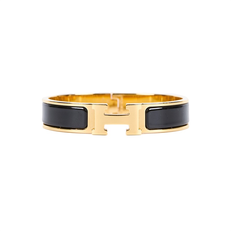 愛馬仕 Hermès Clic H PM 手環 CLICHBPM FL 01 39 黑金CLIC H手環PM 原廠盒子/防塵袋