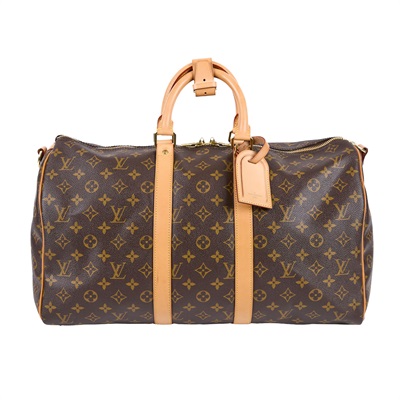 路易威登 LOUIS VUITTON Keepall Bandoulière 45 Monogram經典帆布 波士頓包  旅行袋 M41418  背帶