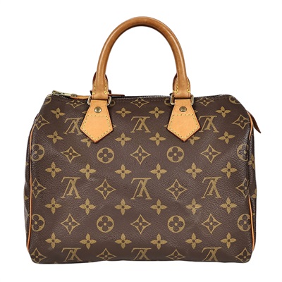 路易威登 LOUIS VUITTON Speedy 25 舊款 手提波士頓包 經典帆布 M41528 原花SPEEDY 25 鎖組/防塵袋