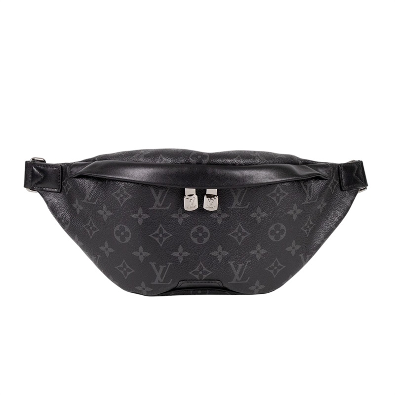 路易威登 LOUIS VUITTON Discovery PM 腰包 Monogram Eclipse 黑色 M46035 晶片款  原廠盒子/防塵袋/購買證明