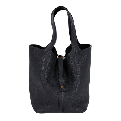 愛馬仕 Hermès Picotin Lock 22 菜籃子包 PT22 Z 刻 黑金PICOTIN22 防塵袋/鎖組