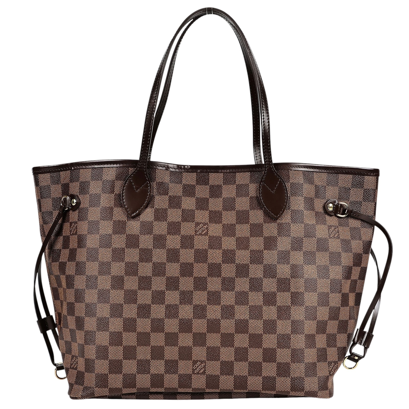 路易威登 LOUIS VUITTON 棕棋盤 MM 托特包 N51105 棋盤格NEVERFULL 防塵袋