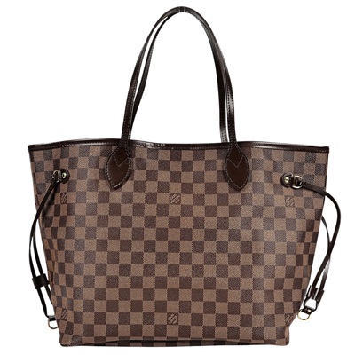 路易威登 LOUIS VUITTON 棕棋盤 MM 托特包 N51105 棋盤格NEVERFULL 防塵袋