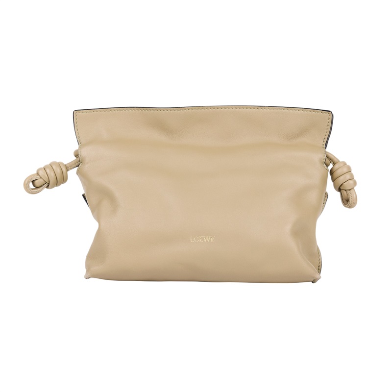 羅意威 LOEWE Mini Flamenco clutch 小牛皮 迷你 肩背包 A411FC2X73 墨綠FLAMENCO MINI 背帶