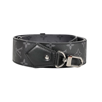路易威登 LOUIS VUITTON 雙面肩帶 J02498 黑原花雙面背帶 原廠盒子/防塵袋/購買證明