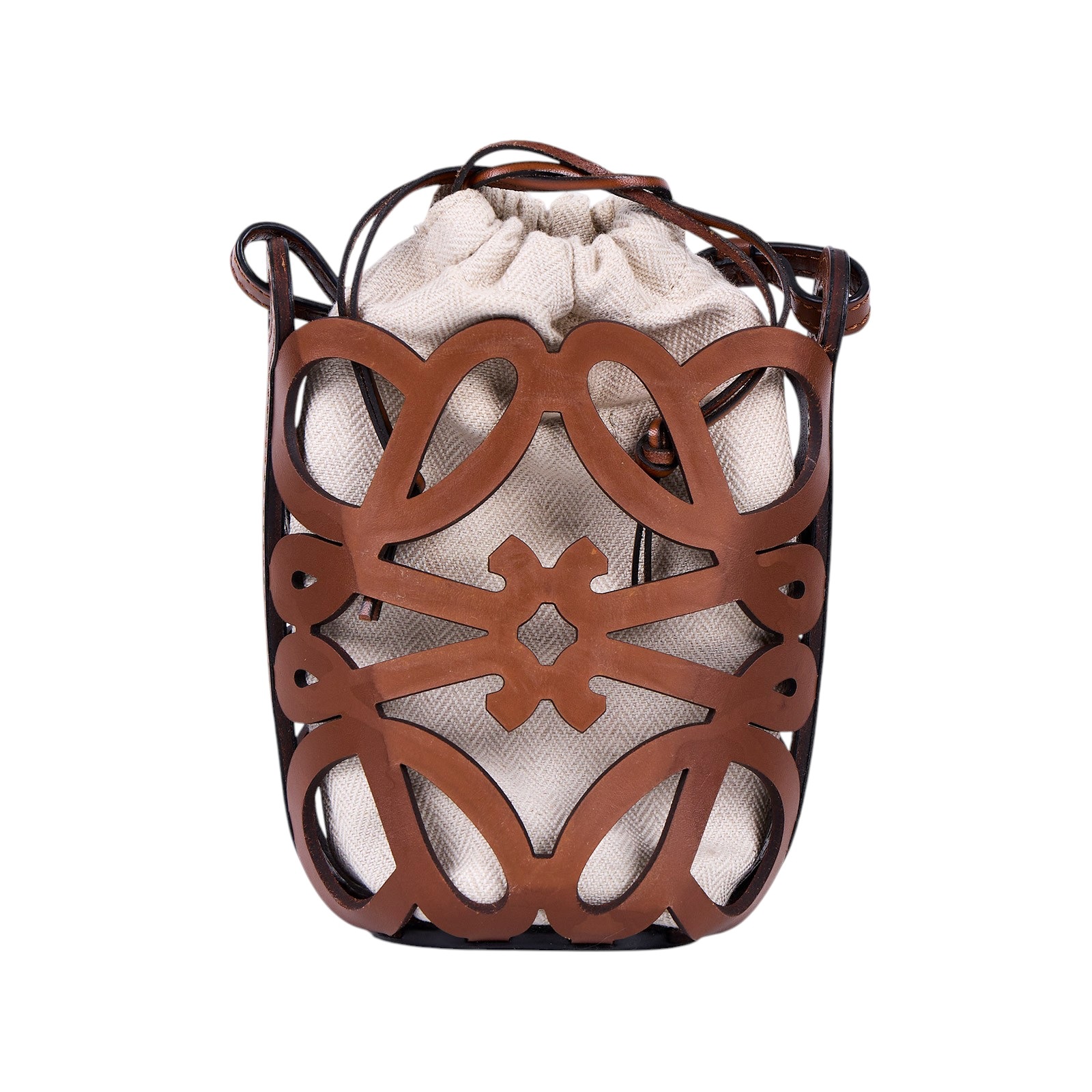 羅意威 LOEWE Anagram Cutout Pocket 水桶包 C922Y62X07 咖ANITGONA CUT OUT小水桶 無附屬品