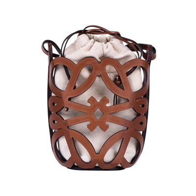 羅意威 LOEWE Anagram Cutout Pocket 水桶包 C922Y62X07 咖ANITGONA CUT OUT小水桶 無附屬品