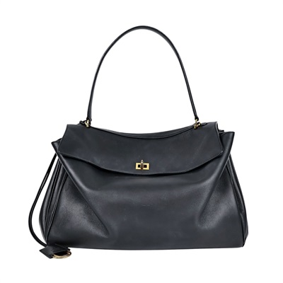 巴黎世家 BALENCIAGA Rodeo Large 手提包 7897442ABV5 黑金RODEO LARGE 背帶/購買證明