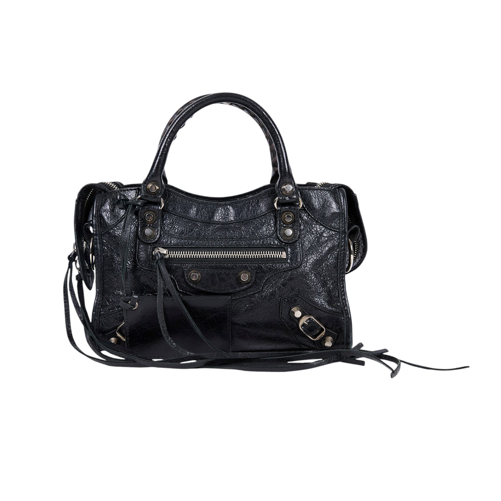 巴黎世家 BALENCIAGA Mini City 機車包 300295 黑MINI CITY機車包 防塵袋/鏡子/背帶